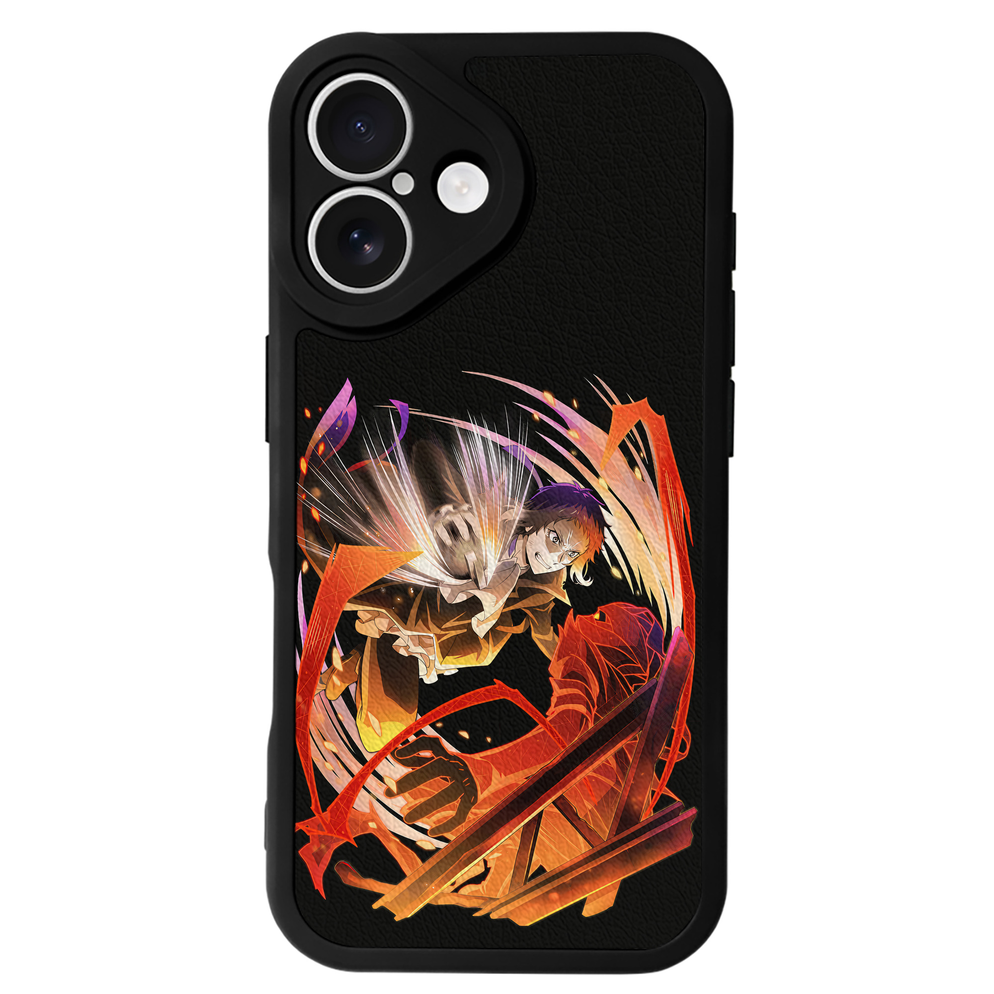 （画像用） 文豪ストレイドッグス Bungo Stray Dogs 【iPhone 16シリーズ対応】シリコンスマホケース（レザー調） 材質：シリコン